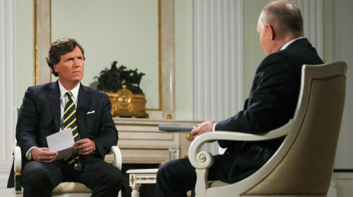 Russian President Putin gives interview to US journalist Carlson