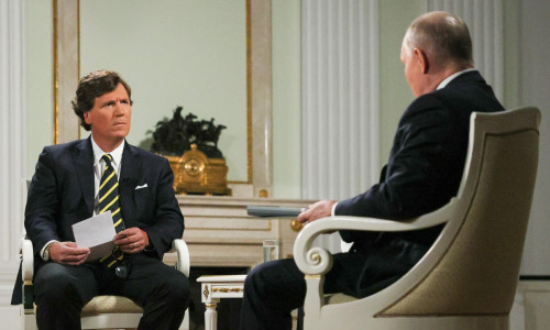 Russian President Putin gives interview to US journalist Carlson