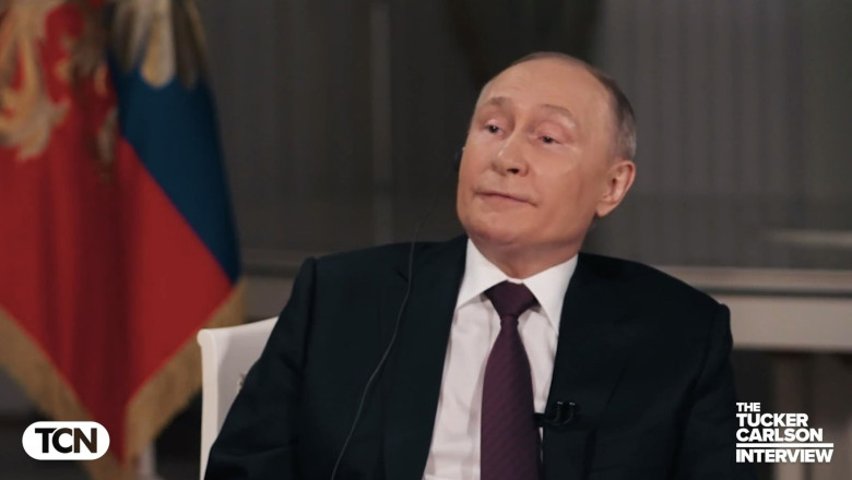 Vladimir Putin claims deal could be reached for imprisoned WSJ reporter Evan Gershkovich in rare and controversial interview with Tucker Carlson