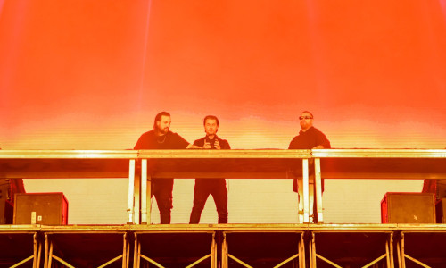 SĂO PAULO, SP - 04.11.2023: GP WEEK 2023 - The supergroup Swedish House Mafia, formed by DJs Axwell, Steve Angello and S