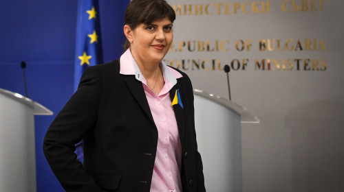 European Union's Chief Prosecutor Laura Codruta Kovesi Visits Bulgaria, Sofia - 16 Mar 2022