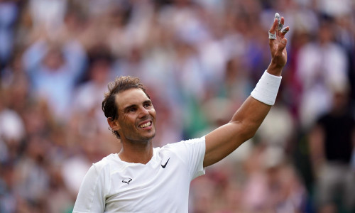 File photo dated 06-07-2022 of Rafael Nadal, who Amnesty International has urged to use his new role as ambassador for the Saudi Tennis Federation as a platform to speak out on human rights. Issue date: Tuesday January 16, 2024.