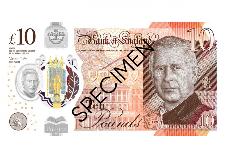 La Banque d'Angleterre vient de dévoiler le dessin des nouveaux billets du roi Charles III