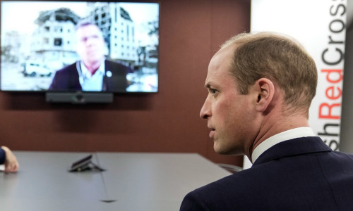 **POOL** Prince William Visits The British Red Cross - 20 Feb 2024