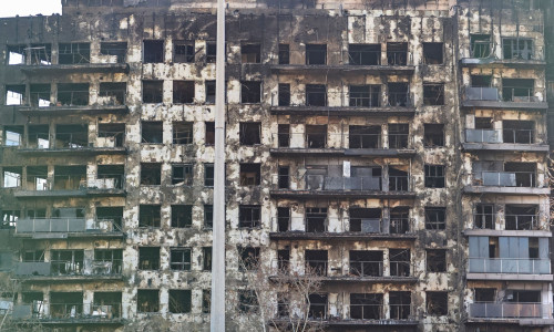 Incendiu la un bloc din Valencia