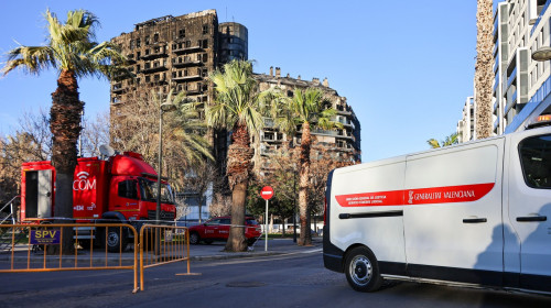 Incendiu la un bloc din Valencia / Profimedia Images