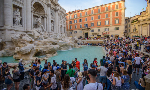 Vatican,-,5,August,2017:,Trevi,Fountain,In,Rome,-