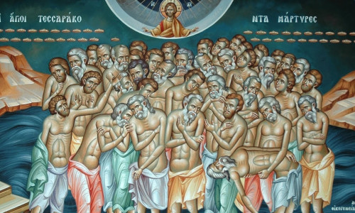 Sfinții 40 de Mucenici din Sevastia/ Foto: manastirea-amd.ro