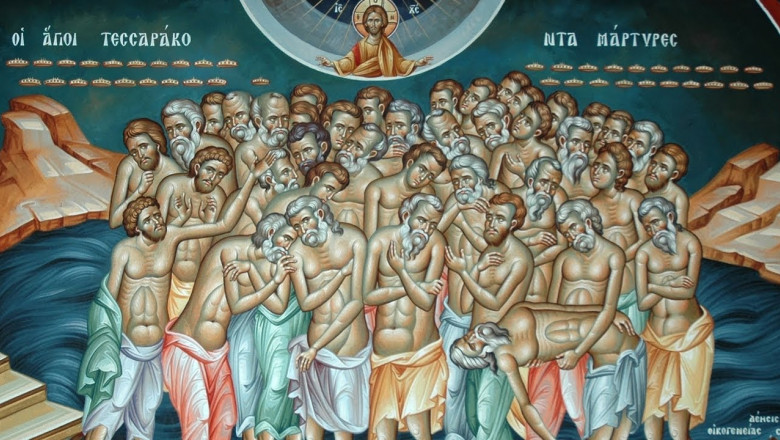 Sfinții 40 de Mucenici din Sevastia/ Foto: manastirea-amd.ro