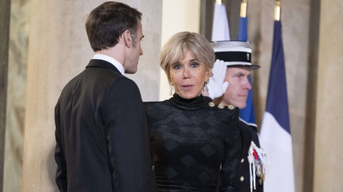 Emmanuel și Brigitte Macron/ Profimedia