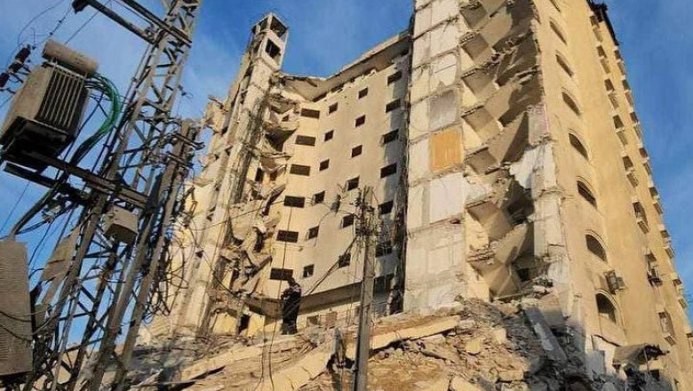 Israelul a lovit un bloc turn de locuinţe din sudul oraşului Rafah/ Foto: X