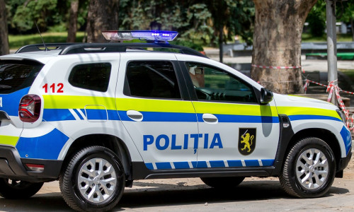 Chisinau,,Moldova,-,June,18,,2023:,A,Police,Car,Pictured