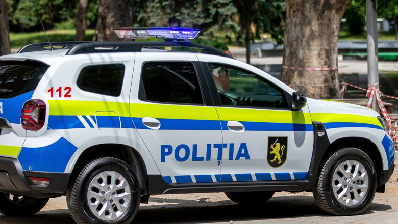 Chisinau,,Moldova,-,June,18,,2023:,A,Police,Car,Pictured