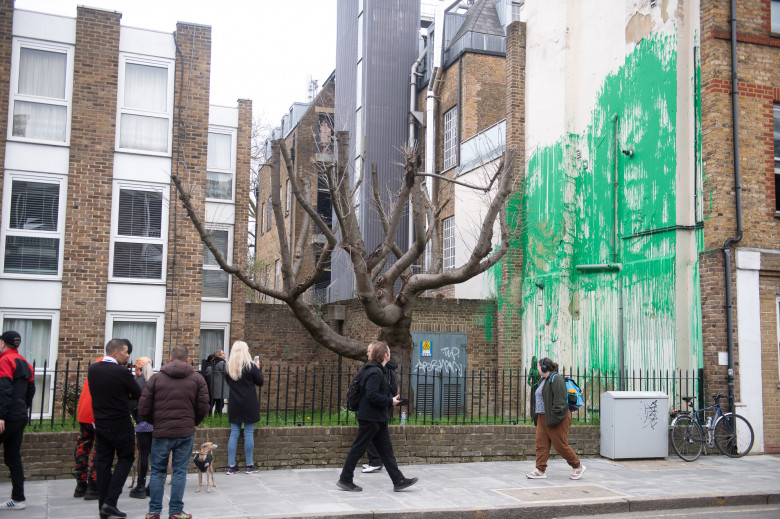 Banksy Release New Artwork at Islington, London - 18 Mar 2024
