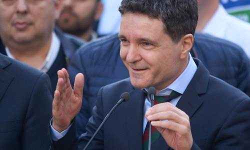United Right Alliance, signature gathering campaign, Bucharest, Romania - 17 Mar 2024