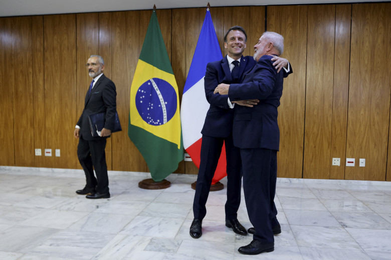 Emmanuel Macron și Lula da Silva/ Profimedia