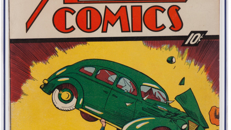 Un exemplar al revistei în care apare pentru prima dată Superman a devenit cea mai scumpă bandă desenată din lume/ Profimedia