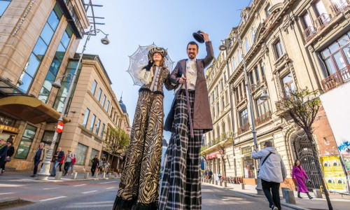 Evenimentul „Străzi deschise, Bucureşti - Promenadă Urbană/ Foto: Facebook Nicușor Dan