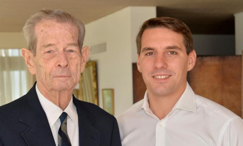 Principele Nicolae și Regele Mihai/ Foto: Facebook