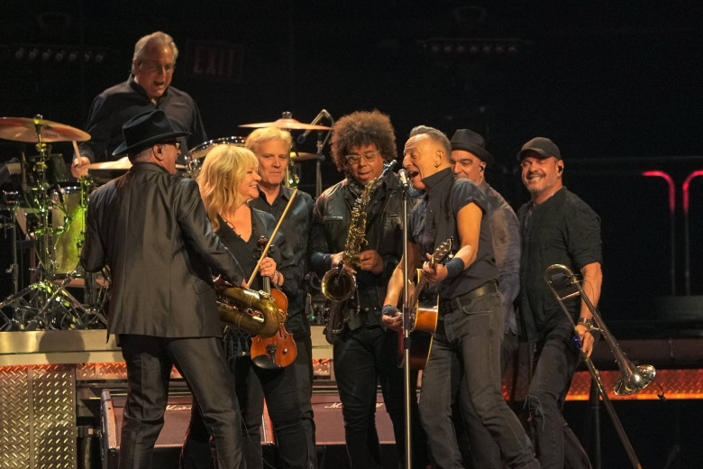 LOS ANGELES, CA - APRIL 7: Bruce Springsteen and the E Street Band perform during their 2024 Tour at the KIA Forum in In
