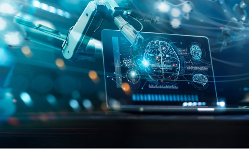Doctor,Use,Robotic,And,Innovative,Medical,Technology,Diagnose,And,Examine