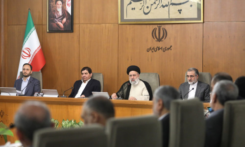 Iranian President in the Meeting of the Cabinet