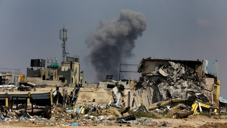 Atac asupra unei tabere de refugiați din centrul Fâșiei Gaza/ Profimedia