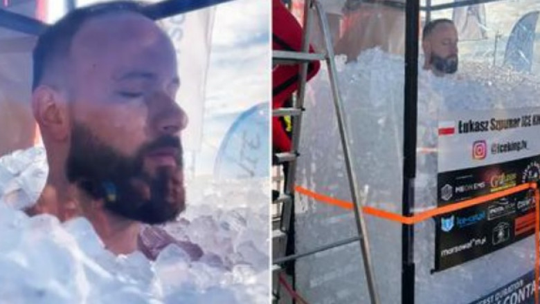 Un polonez a stat scufundat în gheaţă timp de patru ore, făcând istorie