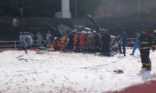 Două elicoptere ale marinei din Malaezia s-au ciocnit în zbor/ Profimedia