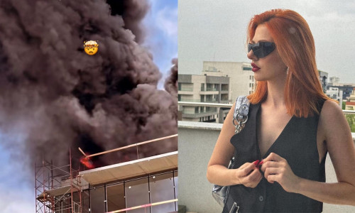 Lidia Buble, martoră la incendiul care a avut loc în nordul Capitalei/ Foto: Instagram