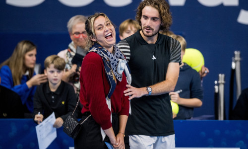 Stefanos Tsitsipas și Paula Badosa / Profimedia Images