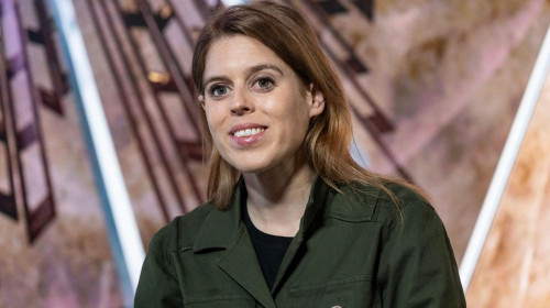 Her Royal Highness Princess Beatrice of York Lights the Empire State Building in New York on May 6, 2024 in Partnership with Outward Bound to raise money for education program