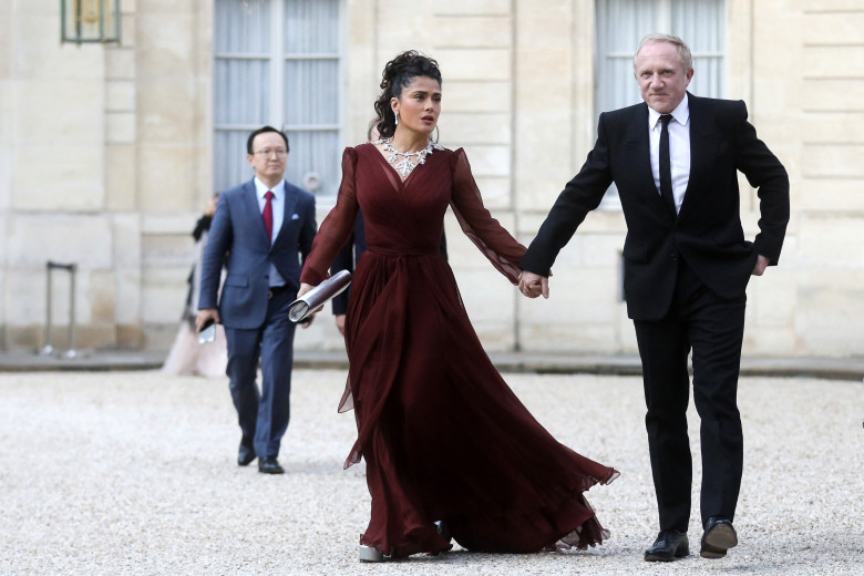 Dîner d'Etat dans le cadre de la visite officielle du président chinois Xi Jinping et de sa femme la Première Dame Peng Liyuan à l'Elysée à Paris