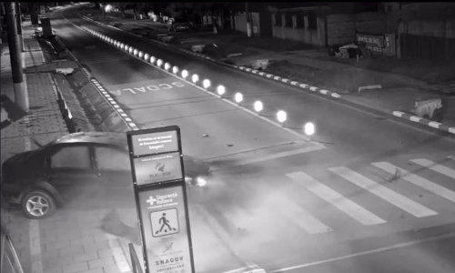 Accident în Snagov, după amplasarea limitatorului de viteză inteligent/ Foto: Captură video Facebook