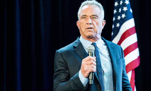 New York, United States. 01st May, 2024. Robert F. Kennedy Jr. speaking at a press conference in Brooklyn, New York City. Credit: SOPA Images Limited/Alamy Live News