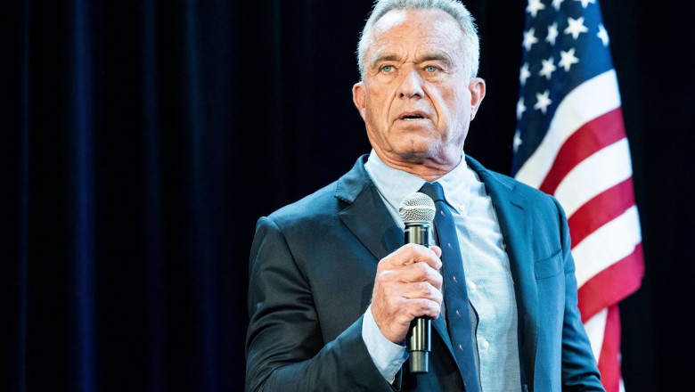 New York, United States. 01st May, 2024. Robert F. Kennedy Jr. speaking at a press conference in Brooklyn, New York City. Credit: SOPA Images Limited/Alamy Live News