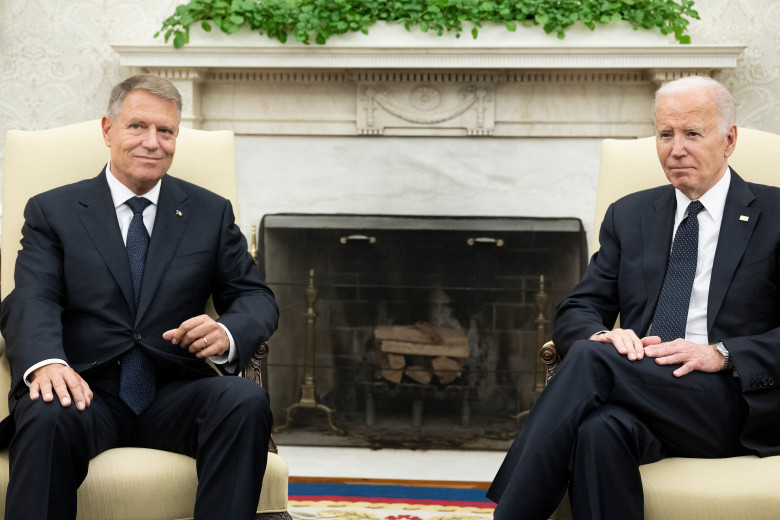 Klaus Iohannis și Joe Biden, întrevedere în Biroul Oval de la Casa Albă / Foto: Profimedia