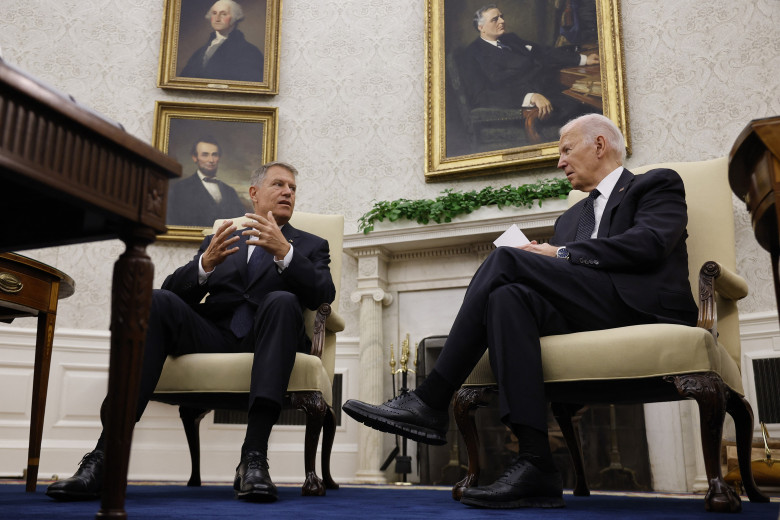 Klaus Iohannis și Joe Biden, întrevedere în Biroul Oval de la Casa Albă / Foto: Profimedia