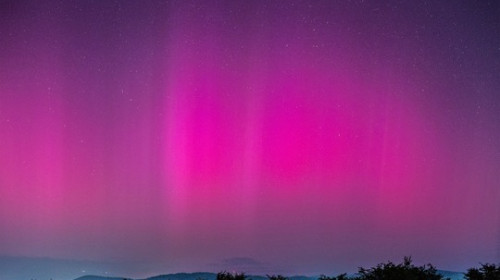 Aurora boreală văzută în România/ Foto: News.ro.