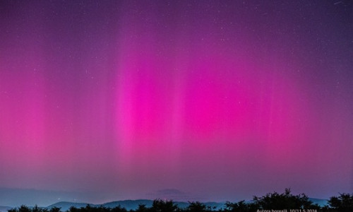 Aurora boreală văzută în România/ Foto: News.ro.