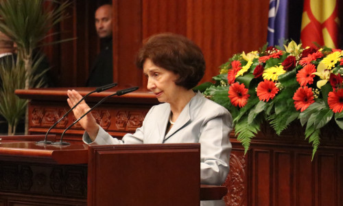 North Macedonia's first female president officially takes office