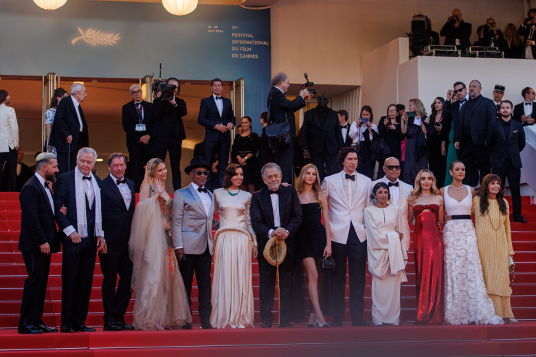 Celebrities attending the red carpet of "Megapolis" during the 77th Cannes Film Festival 2024