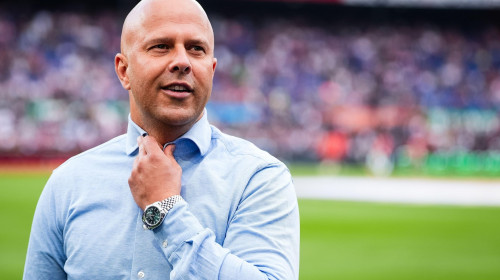 Rotterdam, The Netherlands. 19th May, 2024. Rotterdam - Feyenoord coach Arne Slot during the Eredivisie match between Feyenoord v Excelsior at Stadion Feijenoord De Kuip on 19 May 2024 in Rotterdam, The Netherlands. Credit: box to box pictures/Alamy Live