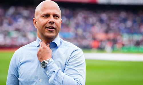 Rotterdam, The Netherlands. 19th May, 2024. Rotterdam - Feyenoord coach Arne Slot during the Eredivisie match between Feyenoord v Excelsior at Stadion Feijenoord De Kuip on 19 May 2024 in Rotterdam, The Netherlands. Credit: box to box pictures/Alamy Live