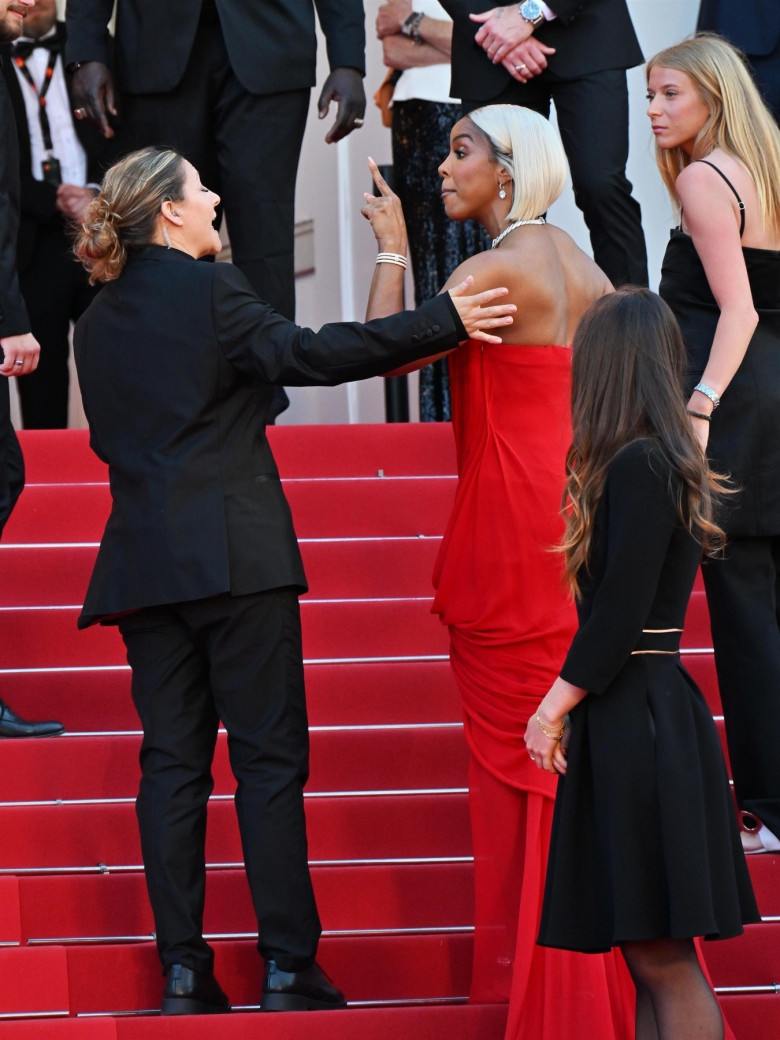 "Parthenope" red carpet during the 77th Cannes Film Festival