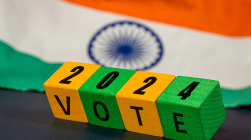 India,Vote,2024,,Wooden,Blocks,Inscription,Vote,2024,With,The