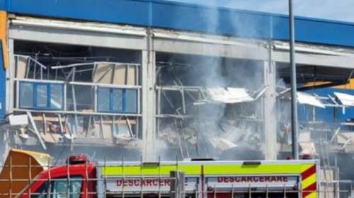 Explozie la un magazin de bricolaj din Botoșani