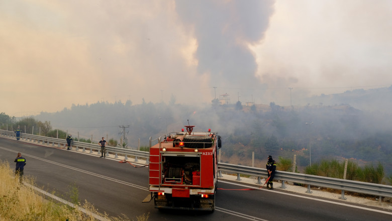 Incendiu de vegetație în Grecia/ Foto: Shutterstock