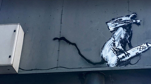 Pictură de Banksy/ Profimedia