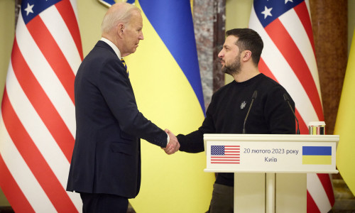 Volodimir Zelenski și Joe Biden/ Profimedia